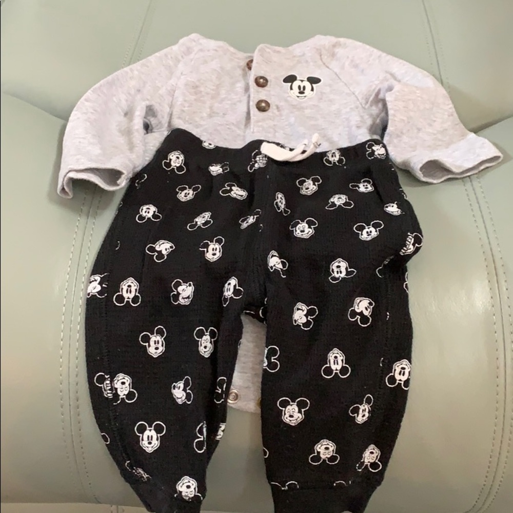 Disney Mickey Onesie & Pant Set